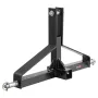 3 Point Trailer Hitch with 2 in Receiver, 3pt Quick Hitch Attachment for Category 1 Tractor, 3000lbs Capacity, Tow Drawbar Adapt