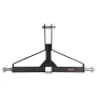 3 Point Trailer Hitch with 2 in Receiver, 3pt Quick Hitch Attachment for Category 1 Tractor, 3000lbs Capacity, Tow Drawbar Adapt