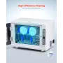 Nail Tool Cleaning Machine, 12L Large Capacity, Tool Cabinet Cleaner Box with Timer Setting, Tempered Glass Door, 185nm Waveleng