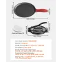 Tortilla Press, 8 Inch Cast Iron Tortilla and Roti Maker, Heavy Duty Tortilladora Press, Pataconera Makers with Handle and 100 P