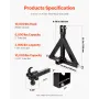 VEVOR 3 Point Trailer Hitch 2 in Receiver, 3pt Quick Hitch Attachment with 3 Trailer Balls, Tractor Tow Drawbar Adapter, Compati