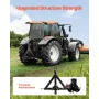 VEVOR 3 Point Trailer Hitch 2 in Receiver, 3pt Quick Hitch Attachment with 3 Trailer Balls, Tractor Tow Drawbar Adapter, Compati