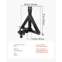 3 Point Trailer Hitch 2 in Receiver, 3pt Quick Hitch Attachment with 3 Trailer Balls, Tractor Tow Drawbar Adapter, Compatible wi