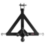 VEVOR 3 Point Trailer Hitch 2 in Receiver, 3pt Quick Hitch Attachment with 3 Trailer Balls, Tractor Tow Drawbar Adapter, Compati