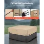 VEVOR Outdoor Hot Tub Cover, 85x85x20in/2160x2160x508mm Vejr- og vandtæt Hot Tub Cover Protector, 600D Heavy Duty Oxfor