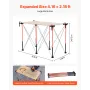 VEVOR Portable Folding Workstand, 1267 x 665 mm Collapsible Workbench, 1135 kg Weight Capacity, No Assembly Foldable Work Stand 