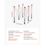 Portable Folding Workstand, 1267 x 665 mm Collapsible Workbench, 1135 kg Weight Capacity, No Assembly Foldable Work Stand with S