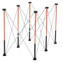 Portable Folding Workstand, 1267 x 665 mm Collapsible Workbench, 1135 kg Weight Capacity, No Assembly Foldable Work Stand with S