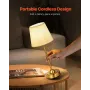 ledningsfri bordlampe, 2-pak, 5200mAh indbygget genopladeligt