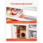 Kids Toy Storage with Bookshelf, 4-Tier Toy Storage Organizer with 10 Movable Plastic Bins, Kids Cubby Cabinet with Bookshelf fo
