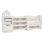 VEVOR Kids Toy Storage with Bookshelf, 4-Tier Toy Storage Organizer with 10 Movable Plastic Bins, Kids Cubby Cabinet with Booksh