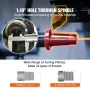 Metal Lathe Machine, 21.1 cm x 75 cm, Precision Benchtop Power Metal Lathe, 0-2500 RPM Continuously Variable Speed, 750W Brushle