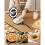 Tortilla Press, 10 Inch Cast Iron Tortilla and Roti Maker, Heavy Duty Tortilladora Press, Pataconera Makers with Handle and 100 