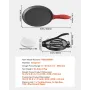 Tortilla Press, 10 Inch Cast Iron Tortilla and Roti Maker, Heavy Duty Tortilladora Press, Pataconera Makers with Handle and 100 