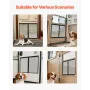 RV Screen Door Protector, 622.3 x 508 mm Door Grille, Easy to Install and Disassemble, Reinforced Breathable Protective Mesh, Al