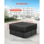 Outdoor Hot Tub Cover, 85x85x20in/2160x2160x508mm Vejr- og