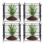 5 Pack Plant Protector from Animals 13.4'' x 13.4'' Metal Plant Cage