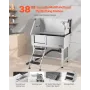 96.5 cm Stainless Steel Dog Washing Station, Pet Grooming Tub with Hot & Cold Faucet, Showerhead, Home Wash Sink, Fits Small and