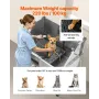 VEVOR 96.5 cm Stainless Steel Dog Washing Station, Pet Grooming Tub with Hot & Cold Faucet, Showerhead, Home Wash Sink, Fits Sma