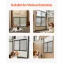 RV Screen Door Protector, 673.1 x 508 mm Door Grille, Easy to Install and Disassemble, Reinforced Breathable Protective Mesh, Al
