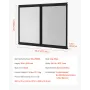 VEVOR RV Screen Door Protector, 673.1 x 508 mm Door Grille, Easy to Install and Disassemble, Reinforced Breathable Protective Me