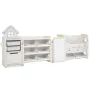 VEVOR Kids Toy Storage with Bookshelf, 4-Tier Large Toy Storage Organizer with 10 Plastic Movable Bins, Kids Cubby Cabinet with 