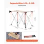 VEVOR Portable Folding Workstand, 1266 x 665 mm Collapsible Workbench, 1135 kg Weight Capacity, No Assembly Foldable Work Stand 