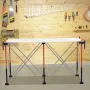 Portable Folding Workstand, 1266 x 665 mm Collapsible Workbench, 1135 kg Weight Capacity, No Assembly Foldable Work Stand with S