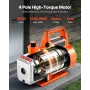 Vacuum Pump, 100 L/min, HVAC Single Stage Rotary Vane AC Vacuum Pump, for R134a R22 R410a Systems, with Oil Bottle, 4 Pole Motor