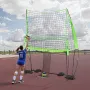 Volleyball træningsnetsystem, frit højdejusterbart