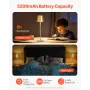 Trådløs Bordlampe, 2-Pak, 5200mAh Indbygget genopladeligt