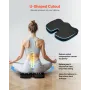 VEVOR Seat Cushion, Cooling Gel + Memory Foam Seat Cushion, Pressure-Relief Wheelchair Seat Pad with U-Shaped Cutout & Removable