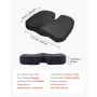 Seat Cushion, Cooling Gel + Memory Foam Seat Cushion, Pressure-Relief Wheelchair Seat Pad with U-Shaped Cutout & Removable Cover