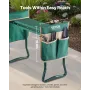 Garden Kneeler and Seat, 6 in Wide Kneeling Pad, Heavy Duty Garden Kneeling Stool, Folding Garden Seat with 2 Tool Bags, Relieve