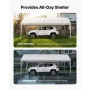Carport, 10 x 20 FT Outdoor Car Canopy, Potable Carport, Heavy Duty Galvanized Car Shelter, UV-Resistant & Water-Resistant, All-
