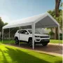 VEVOR Carport, 10 x 20 FT Outdoor Car Canopy, Potable Carport, Heavy Duty Galvanized Car Shelter, UV-Resistant & Water-Resistant