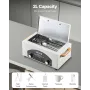 High Temperature Autoclave Machine, 2L, 300W High Temperature Cleaner Machine Box with Adjustable Temperature and Time, Dry Heat