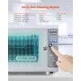 Nail Tool Cleaning Machine, 12L Large Capacity, Multi-Functional Tool Cabinet Cleaner Box with Timer Setting, Tempered Glass Doo