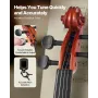 Violin 4/4 355 mm fuld størrelse violinsæt massivtræ til
