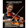 VEVOR Violin 4/4 355mm Full Size Fiddle Set Solidwood for Beginner Glossy Brown