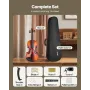 Violin 4/4 355mm Full Size Fiddle Set Solidwood for Beginner Glossy Brown