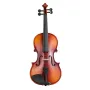 VEVOR Violin 4/4 355 mm fuld størrelse violinsæt massivtræ til begyndere blank brun