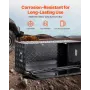 VEVOR Heavy Duty Aluminum Truck Bed Værktøjskasse, Stripes Plated Værktøjskasse med sidehåndtag og låse nøgler,