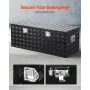 Heavy Duty Aluminum Truck Bed Værktøjskasse, Stripes Plated