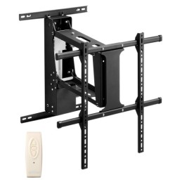 MotorizedÂ TVÂ WallÂ Mount, 32-65 in Electric Fireplace TV Wall Mount Black