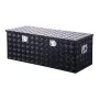 Heavy Duty Aluminum Truck Bed Tool Box, Stripes Plated Tool Box with Side Handle and Locks Keys, Storage Toolbox Chest Organizer