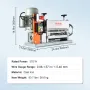 Automatic Wire Stripping Machine, 1.5 mm-40 mm Electric Motorized Cable Stripper, 370W, 26.8 m/min Wire Peeler with An Extra Man