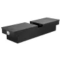 Crossover Truck Tool Box, 70x20x13 In, Heavy Duty Aluminum Toolbox with Diamond Texture, Pick Up Truck Bed RV Trailer Toolbox, W