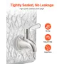 Beverage Dispenser, 10L Drink Dispensers for Parties, Glass Juice Dispenser with Metal Stand, Stainless Steel Spigot, Iced Tea L