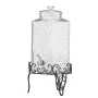 VEVOR Beverage Dispenser, 10L Drink Dispensers for Parties, Glass Juice Dispenser with Metal Stand, Stainless Steel Spigot, Iced